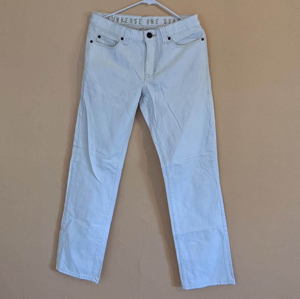 Converse One Star white jeans